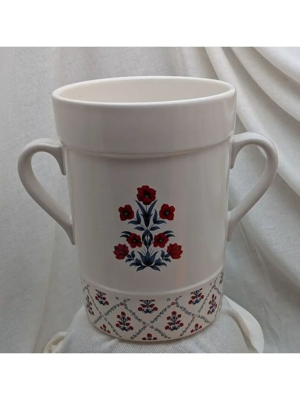 My Texas House Poppy Trellis Ceramic Utensil Crock 7
